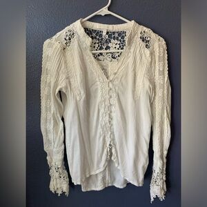 Anthropologie Eri + Ali gorgeous blouse sz S